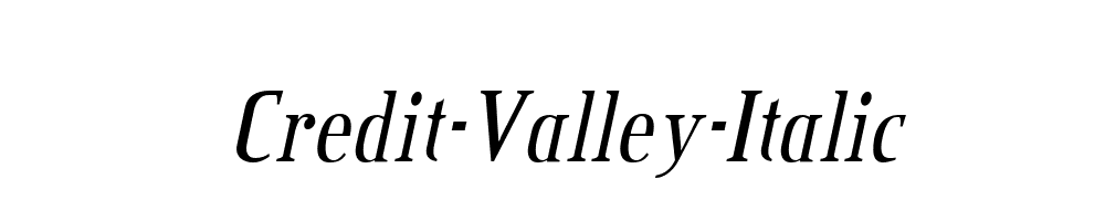 Credit-Valley-Italic