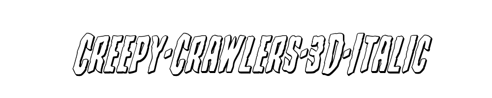 Creepy-Crawlers-3D-Italic