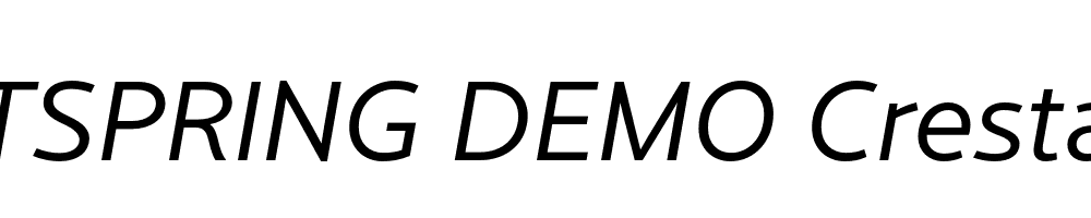  DEMO Cresta Italic