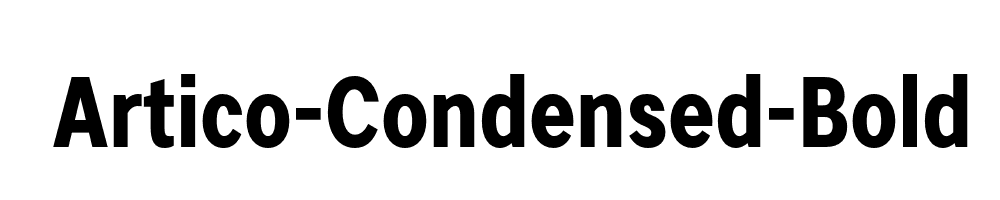 Artico-Condensed-Bold