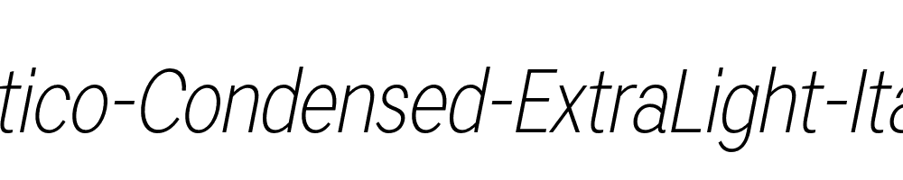 Artico-Condensed-ExtraLight-Italic