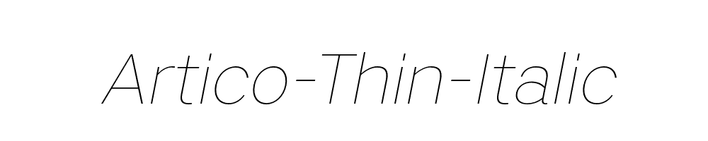 Artico-Thin-Italic