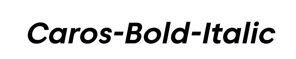 Caros-Bold-Italic