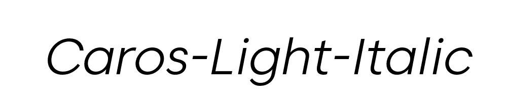 Caros-Light-Italic