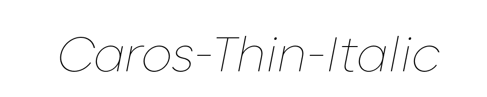 Caros-Thin-Italic