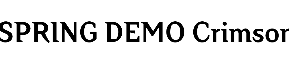  DEMO Crimsons Bold