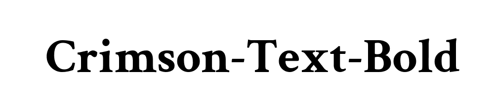 Crimson-Text-Bold