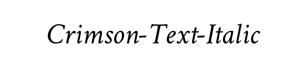 Crimson-Text-Italic