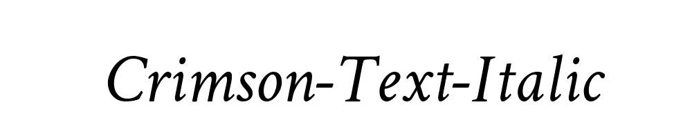 Crimson-Text-Italic