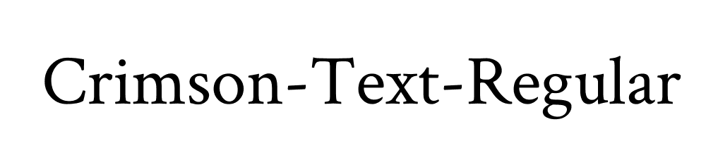 Crimson-Text-Regular