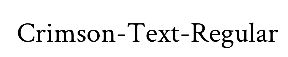 Crimson-Text-Regular