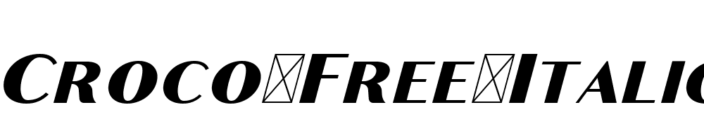 Croco-Free-Italic