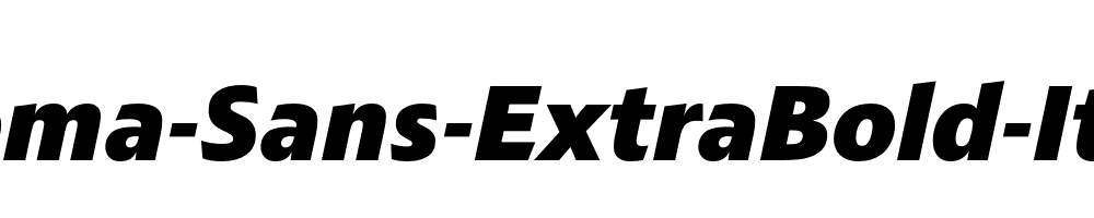 Croma-Sans-ExtraBold-Italic