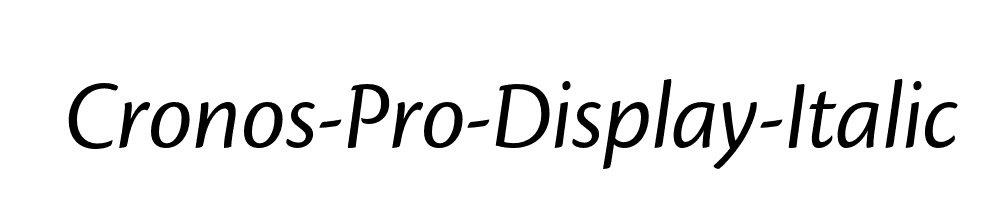 Cronos-Pro-Display-Italic