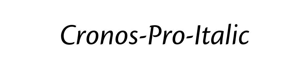 Cronos-Pro-Italic