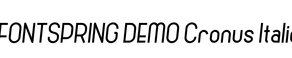  DEMO Cronus Italic