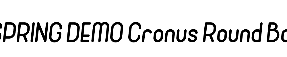  DEMO Cronus Round Bold Italic