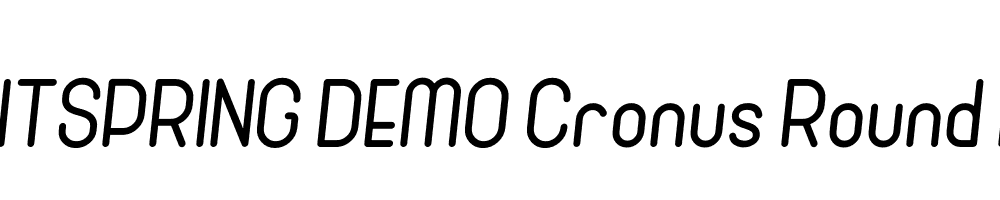  DEMO Cronus Round Italic