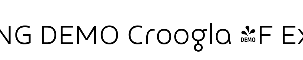  DEMO Croogla 4F ExLt Regular