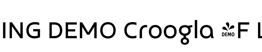  DEMO Croogla 4F Lt Regular