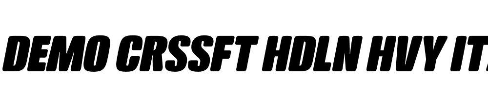 FSP DEMO Crssft Hdln Hvy Italic