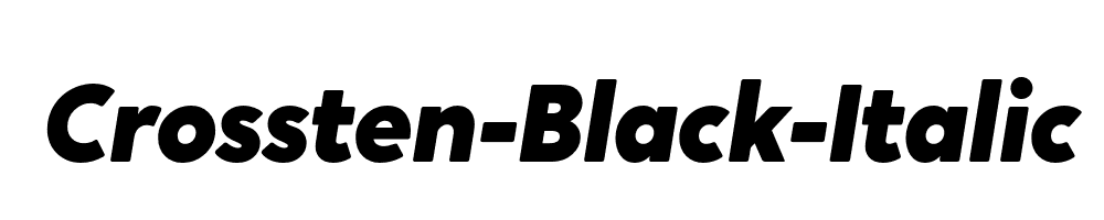 Crossten-Black-Italic