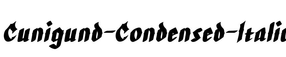 Cunigund-Condensed-Italic