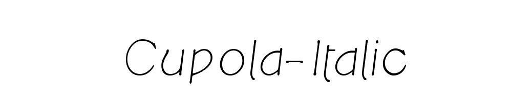 Cupola-Italic