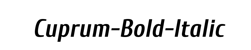 Cuprum-Bold-Italic