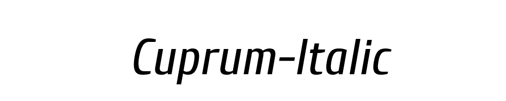 Cuprum-Italic