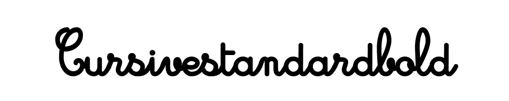 Cursivestandardbold