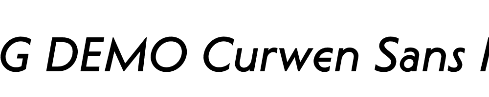  DEMO Curwen Sans Medium Italic