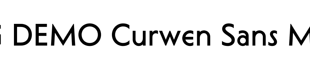  DEMO Curwen Sans Medium Regular