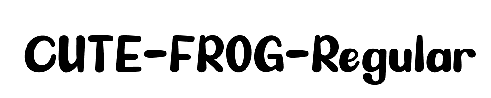 CUTE-FROG-Regular