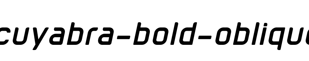 cuyabra-bold-oblique