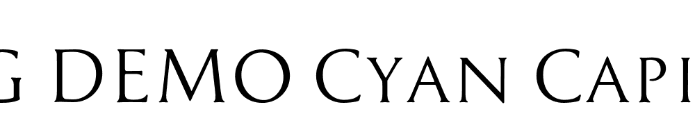  DEMO Cyan Capitals Regular