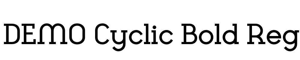 FSP DEMO Cyclic Bold Regular