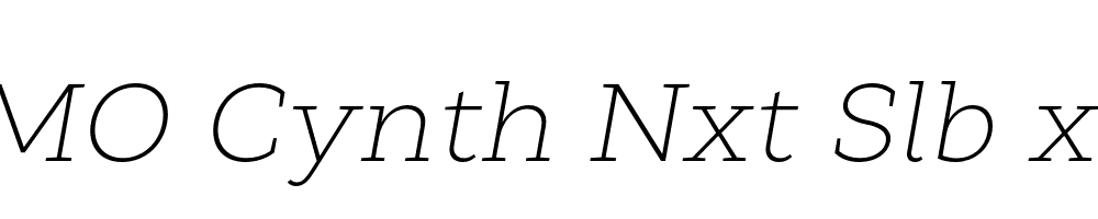 FSP DEMO Cynth Nxt Slb xtLt Italic