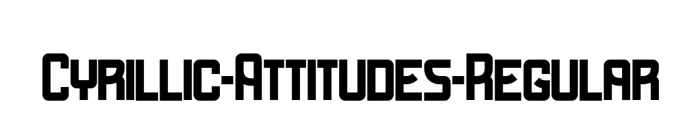 Cyrillic-Attitudes-Regular