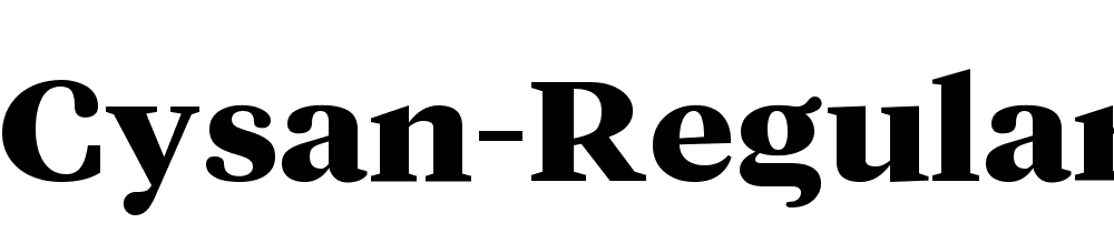 Cysan Regular