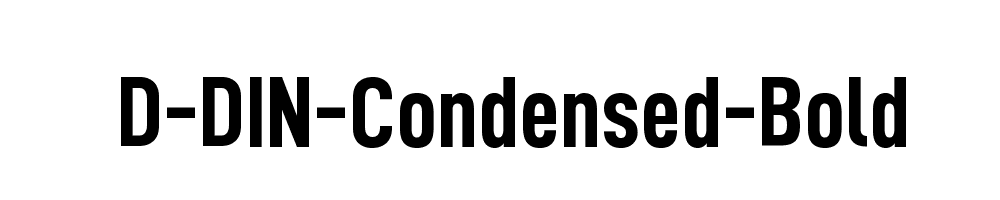 D-DIN-Condensed-Bold