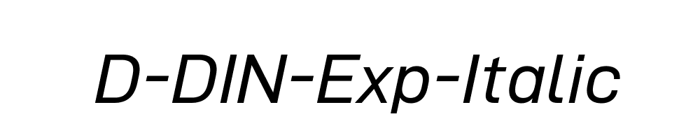 D-DIN-Exp-Italic