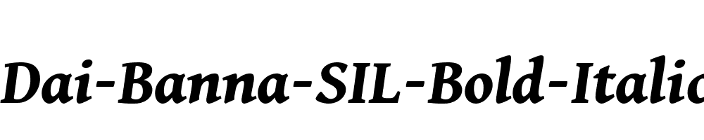 Dai-Banna-SIL-Bold-Italic