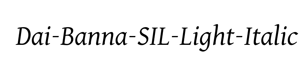 Dai-Banna-SIL-Light-Italic