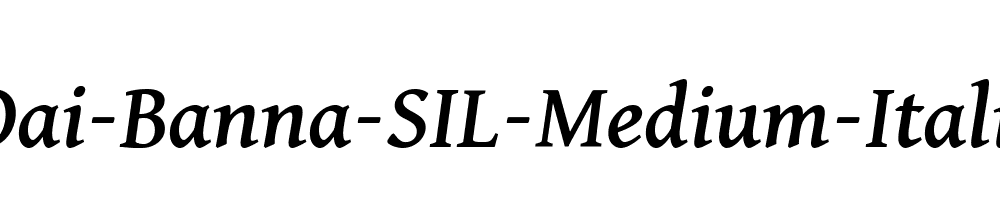 Dai-Banna-SIL-Medium-Italic