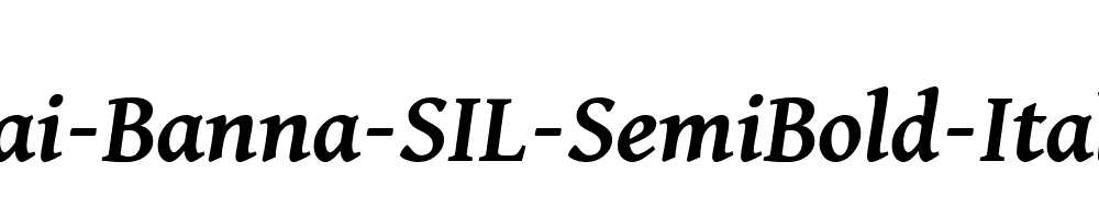 Dai-Banna-SIL-SemiBold-Italic