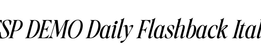 FSP DEMO Daily Flashback Italic