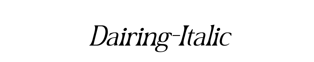 Dairing-Italic