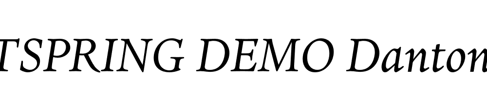  DEMO Danton Italic