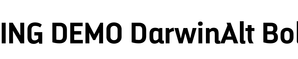  DEMO DarwinAlt Bold Regular